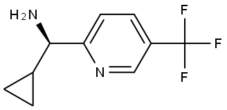 (R)-CYCLOPROPYL[5-(TRIFLUOROMETHYL)PYRIDIN-2-YL]METHANAMINE 结构式