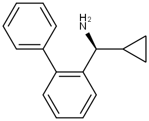 (S)-CYCLOPROPYL(2-PHENYLPHENYL)METHANAMINE 结构式