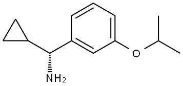 (1R)CYCLOPROPYL[3-(METHYLETHOXY)PHENYL]METHYLAMINE 结构式
