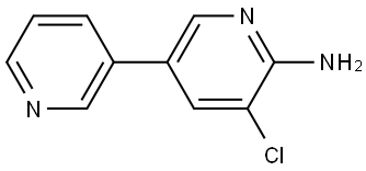 5-chloro-[3,3'-bipyridin]-6-amine 结构式