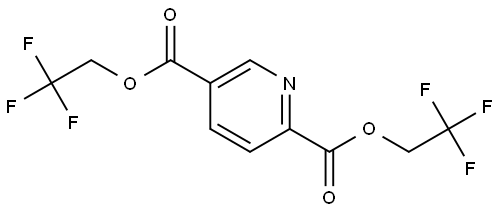 pyridine-2,5-dicarboxylic acid bis-(2,2,2-trifluoroethyl)ester 结构式