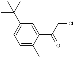 2-Chloro-1-[5-(1,1-dimethylethyl)-2-methylphenyl]ethanone 结构式