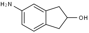 (+)-5-Amino-2,3-dihydro-1H-inden-2-ol 结构式