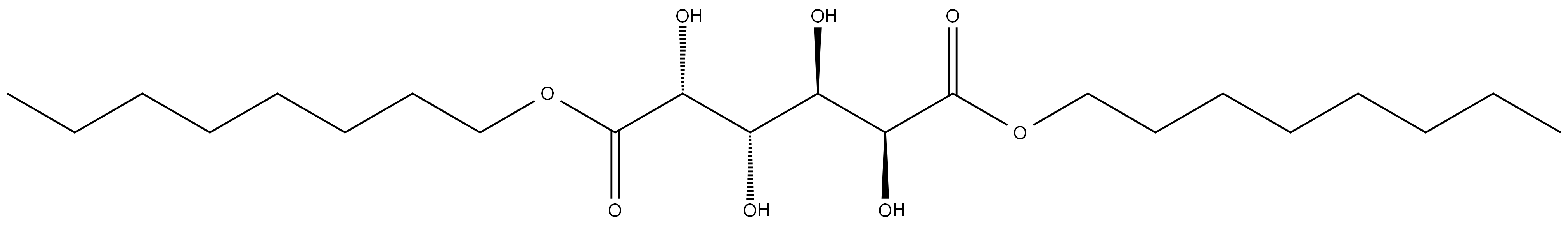 D-葡萄糖二酸二辛酯 结构式