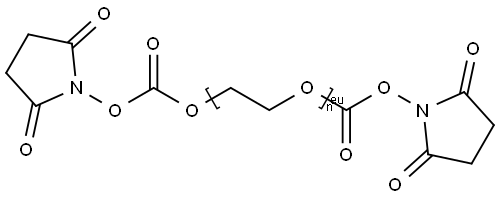 琥珀酰亚胺酯-聚乙二醇-琥珀酰亚胺酯 结构式