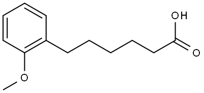 Benzenehexanoic acid, 2-methoxy- 结构式
