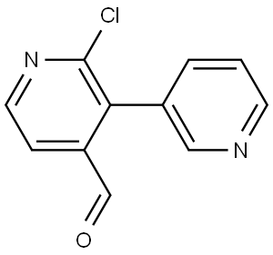 2-chloro-[3,3'-bipyridine]-4-carbaldehyde 结构式