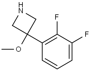 3-(2,3-Difluorophenyl)-3-methoxyazetidine 结构式