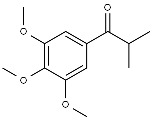 2-methyl-1-(3,4,5-trimethoxyphenyl)propan-1-one 结构式