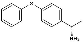 (1S)-1-[4-(PHENYLSULFANYL)PHENYL]ETHAN-1-AMINE 结构式