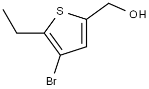 (4-bromo-5-ethylthiophen-2-yl)methanol 结构式