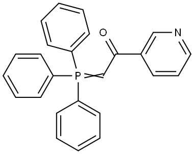 Ethanone, 1-(3-pyridinyl)-2-(triphenylphosphoranylidene)- 结构式