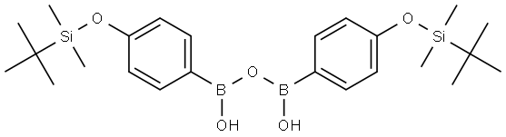 Boronic acid, B-[4-[[(1,1-dimethylethyl)dimethylsilyl]oxy]phenyl]-, B,B'-anhydride 结构式