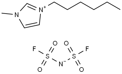 1-己基-3-甲基咔唑双氟磺酰亚胺盐 结构式