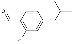 2-Chloro-4-(2-methylpropyl)benzaldehyde 结构式