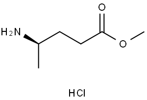 (R)-4-氨基戊酸甲酯盐酸盐 结构式