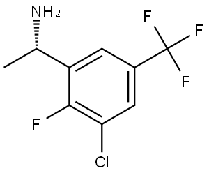 (1S)-1-[3-CHLORO-2-FLUORO-5-(TRIFLUOROMETHYL)PHENYL]ETHAN-1-AMINE 结构式