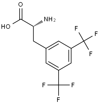 (2R)-2-AMINO-3-[3,5-BIS(TRIFLUOROMETHYL)PHENYL]PROPANOIC ACID 结构式