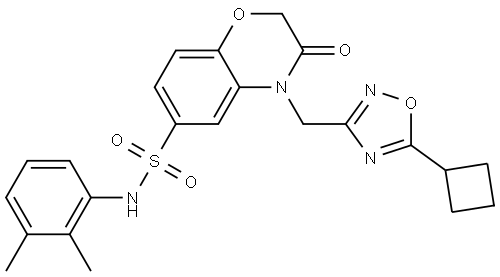 化合物 BECLIN1-ATG14L INTERACTION INHIBITOR 1 结构式