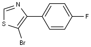 5-Bromo-4-(4-fluorophenyl)thiazole 结构式