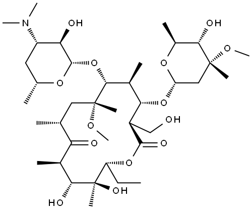 CLARITHROMYCIN EP IMPURITY A/克拉霉素EP杂质A 结构式