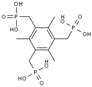 2,4,6-三(磷酰基甲基)均三甲苯 结构式