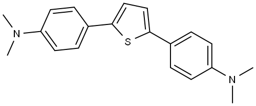 2,5-双(4-二甲氨基苯)噻吩 结构式