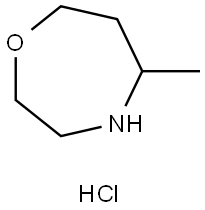 5-甲基-1,4-氧氮杂环庚烷盐酸盐 结构式