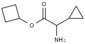 Cyclopropaneacetic acid, α-amino-, cyclobutyl ester 结构式