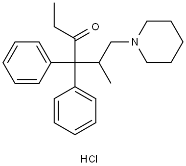 Dipipanone Hydrochloride 结构式