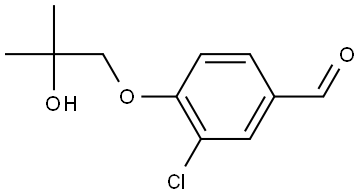 3-Chloro-4-(2-hydroxy-2-methylpropoxy)benzaldehyde 结构式