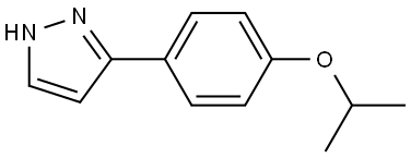 3-[4-(1-Methylethoxy)phenyl]-1H-pyrazole 结构式
