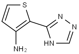 2-(1H-1,2,4-triazol-3-yl)thiophen-3-amine 结构式