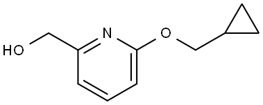 (6-(cyclopropylmethoxy)pyridin-2-yl)methanol 结构式