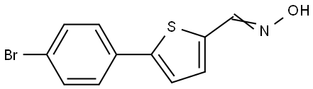 5-(4-Bromophenyl)-2-thiophenecarboxaldehyde oxime 结构式