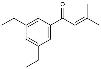 1-(3,5-diethylphenyl)-3-methylbut-2-en-1-one 结构式