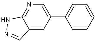 5-Phenyl-1H-pyrazolo[3,4-b]pyridine 结构式