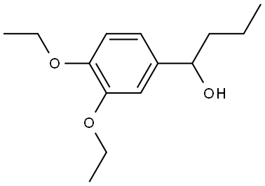 1-(3,4-diethoxyphenyl)butan-1-ol 结构式