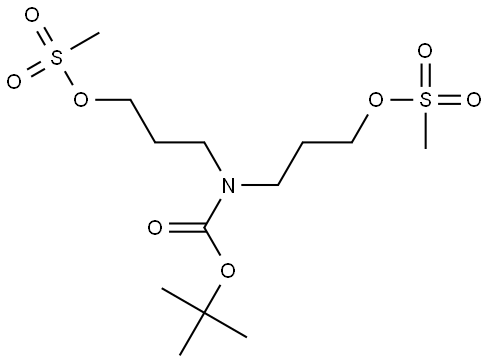 3,11-Dioxa-2,12-dithia-7-azatridecanoic acid, 1,1-dimethylethyl ester, 2,2,12,12-tetraoxide 结构式