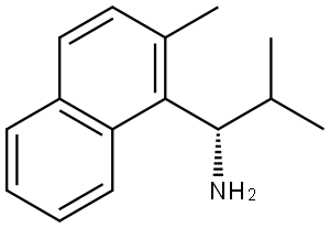 (1S)-2-METHYL-1-(2-METHYLNAPHTHYL)PROPYLAMINE 结构式