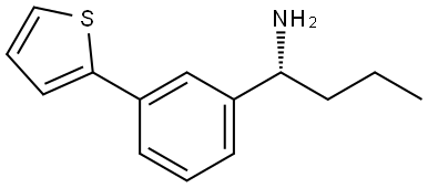 (1R)-1-(3-(2-THIENYL)PHENYL)BUTYLAMINE 结构式