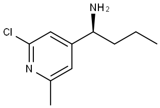 (1S)-1-(2-CHLORO-6-METHYLPYRIDIN-4-YL)BUTAN-1-AMINE 结构式