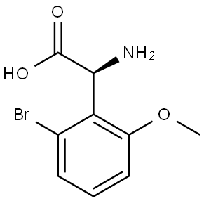 (2S)-2-AMINO-2-(2-BROMO-6-METHOXYPHENYL)ACETIC ACID 结构式