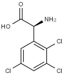 (2S)-2-AMINO-2-(2,3,5-TRICHLOROPHENYL)ACETIC ACID 结构式