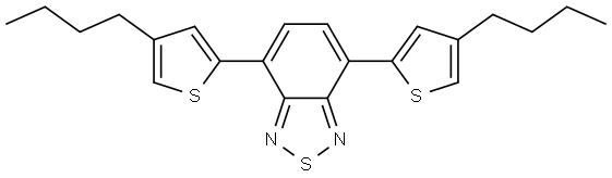 4,7-bis-(4-butyl-thien-2-yl)-benzo[c][1,2,5]thiadiazole 结构式