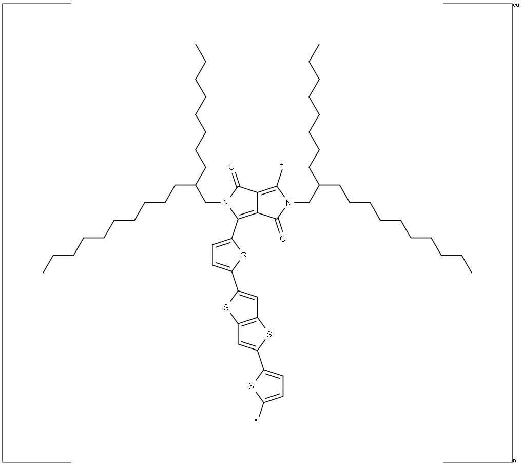聚并二噻吩-吡咯并吡咯二酮 结构式