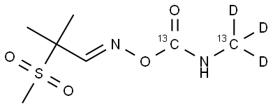 涕灭威砜-[13C2,D3] 结构式