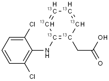 双氯芬酸-13C6-NA水合物 结构式