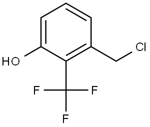 3-(氯甲基)-2-(三氟甲基)苯酚 结构式