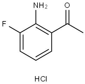 1-(2-氨基-3-氟苯基)乙酮盐酸盐 结构式